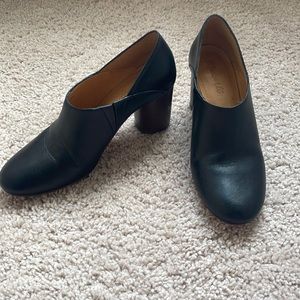 Madewell Block Heel Black Booties